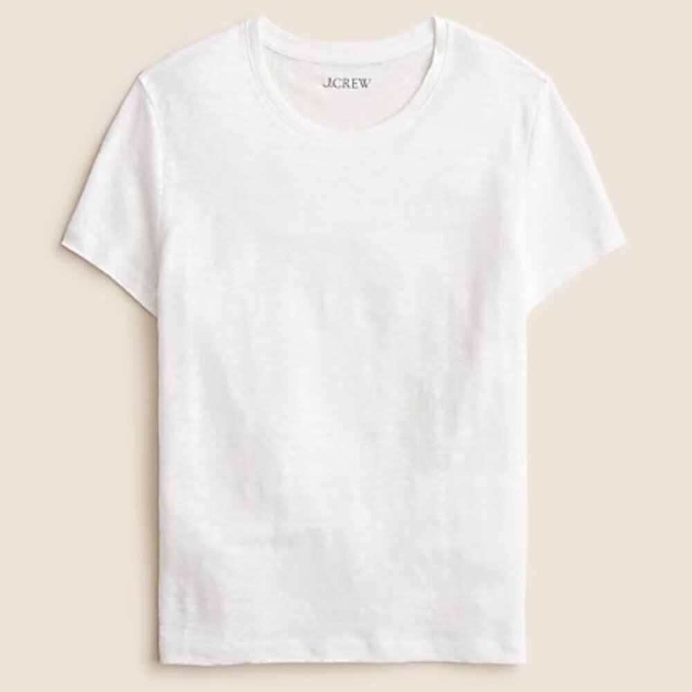 J. Crew New relaxed linen T-shirt Size XXS - Picture 2 of 11